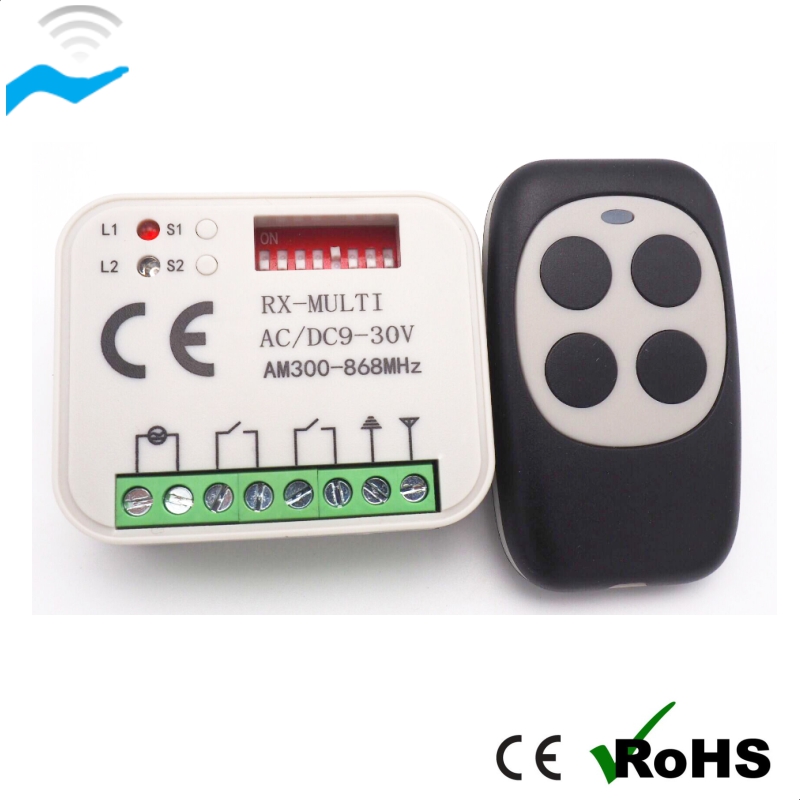 roller shutter motor 300-868mhz rolling code compatible universal remote controller